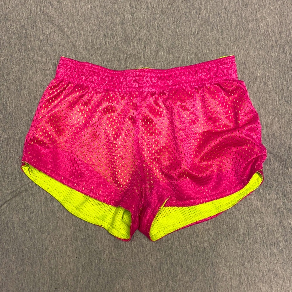Neon pink kids shorts